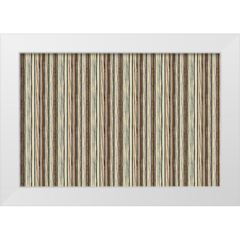 Pattern No 127 White Modern Wood Framed Art Print by Treechild