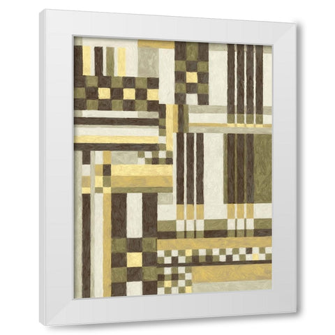 Abstract composition 24 White Modern Wood Framed Art Print by NKTN