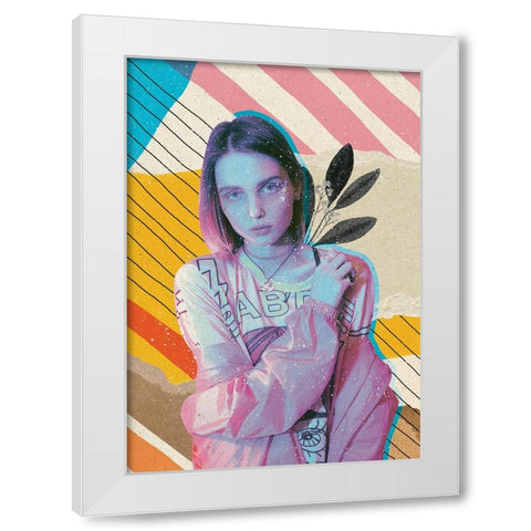 The Illusionist White Modern Wood Framed Art Print by Demir, Aylin