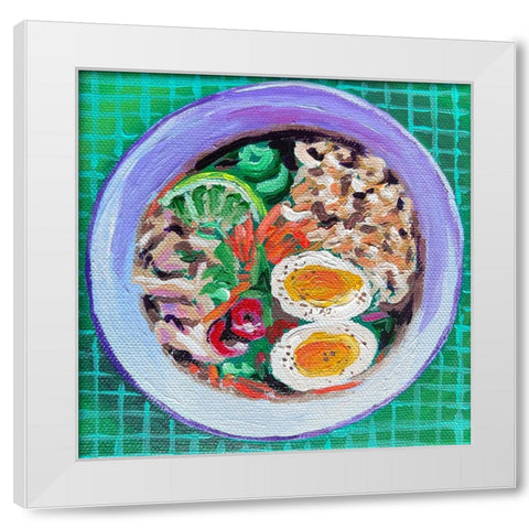 Ramen White Modern Wood Framed Art Print by and Sea, Key