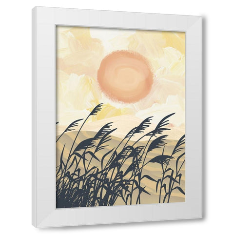 Zuri Madaki White Modern Wood Framed Art Print by Roze, Fadil