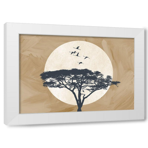 Ethiopia Spirit White Modern Wood Framed Art Print by Roze, Fadil