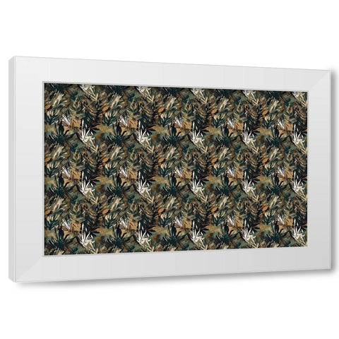 Pattern No 145 White Modern Wood Framed Art Print by Treechild