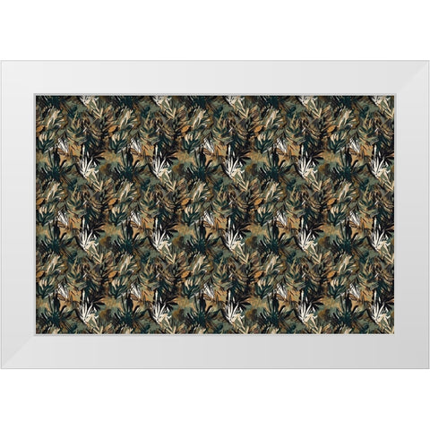 Pattern No 145 White Modern Wood Framed Art Print by Treechild
