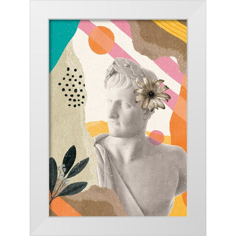 Ode to History White Modern Wood Framed Art Print by Demir, Aylin