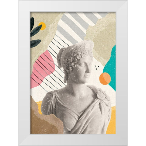 Stone Aesthetics White Modern Wood Framed Art Print by Demir, Aylin