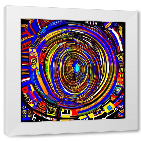 IT1 White Modern Wood Framed Art Print by Baco, Velibor