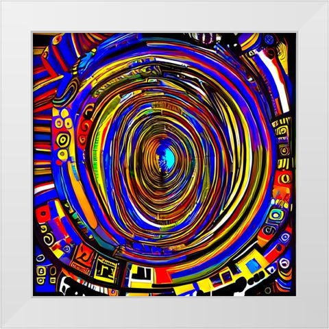 IT1 White Modern Wood Framed Art Print by Baco, Velibor
