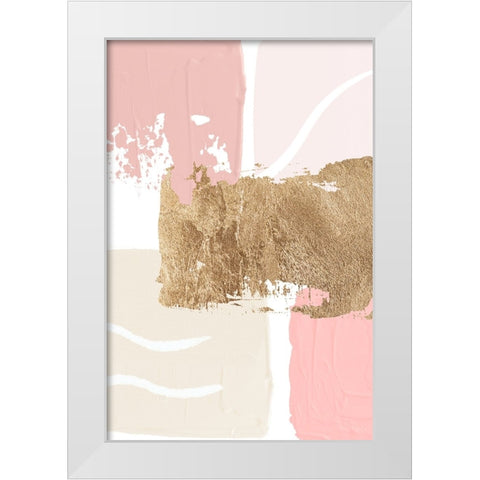 Pride of Pink-3 White Modern Wood Framed Art Print by Moss, Sally Ann