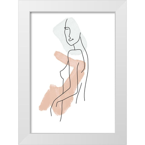 Untitled White Modern Wood Framed Art Print by Boulova, Veronika
