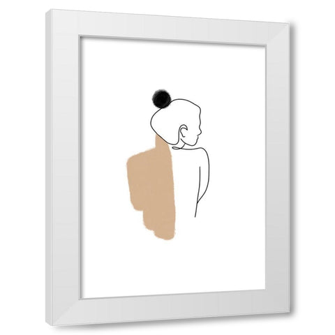 Untitled White Modern Wood Framed Art Print by Boulova, Veronika