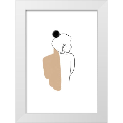 Untitled White Modern Wood Framed Art Print by Boulova, Veronika
