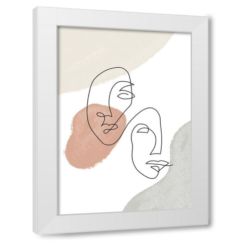 Untitled White Modern Wood Framed Art Print by Boulova, Veronika