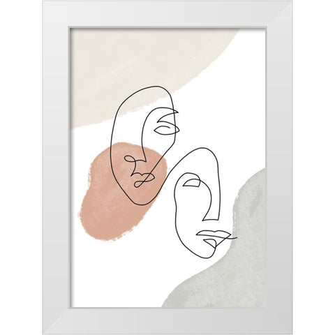 Untitled White Modern Wood Framed Art Print by Boulova, Veronika