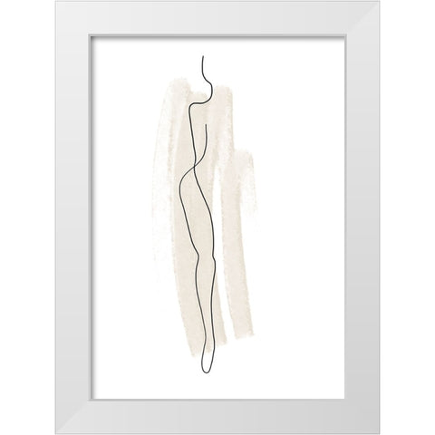 Untitled White Modern Wood Framed Art Print by Boulova, Veronika