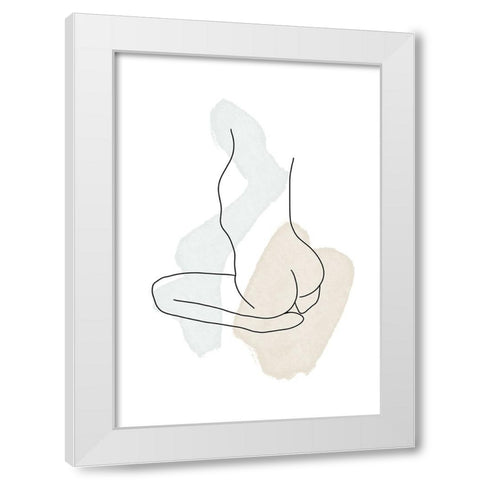 Untitled White Modern Wood Framed Art Print by Boulova, Veronika