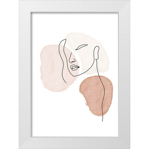 Untitled White Modern Wood Framed Art Print by Boulova, Veronika