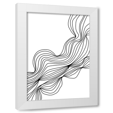 Untitled White Modern Wood Framed Art Print by Boulova, Veronika