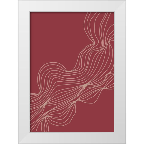Untitled White Modern Wood Framed Art Print by Boulova, Veronika