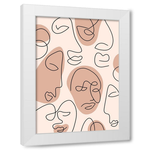 Untitled White Modern Wood Framed Art Print by Boulova, Veronika
