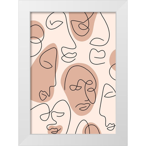 Untitled White Modern Wood Framed Art Print by Boulova, Veronika