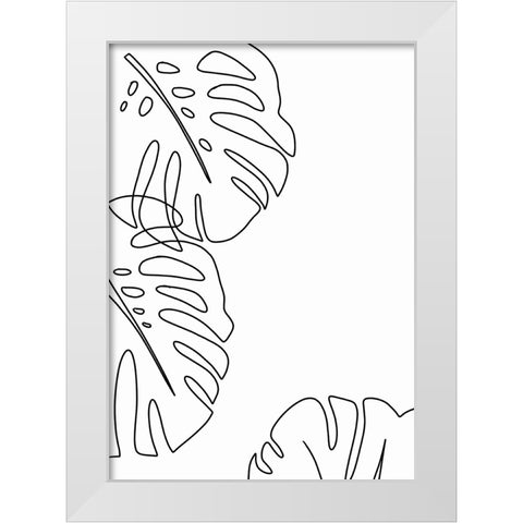 Untitled White Modern Wood Framed Art Print by Boulova, Veronika