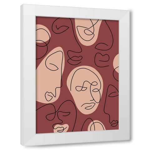 Untitled White Modern Wood Framed Art Print by Boulova, Veronika