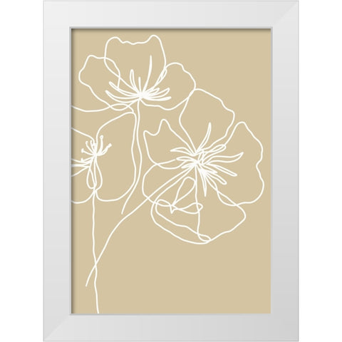 Untitled White Modern Wood Framed Art Print by Boulova, Veronika