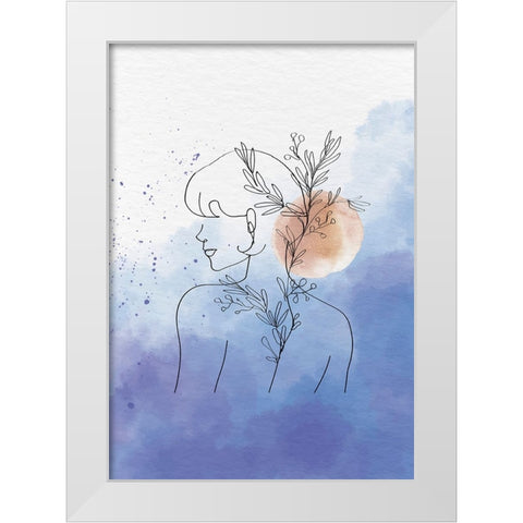 Antholyza White Modern Wood Framed Art Print by Roze, Fadil
