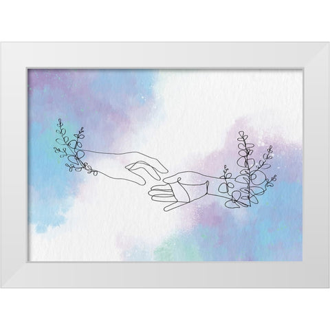 Morus a Lutea White Modern Wood Framed Art Print by Roze, Fadil