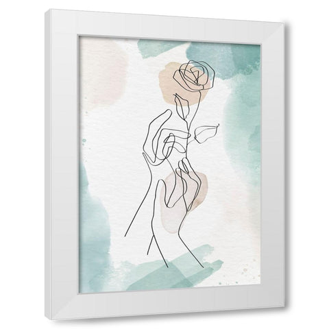 Morus Lutea White Modern Wood Framed Art Print by Roze, Fadil