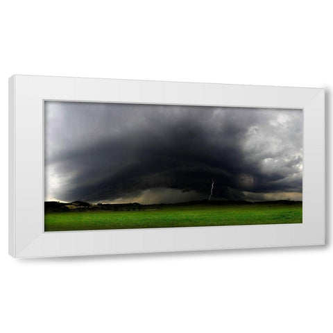 Gewitterwalze White Modern Wood Framed Art Print by Schumacher, Nicolas