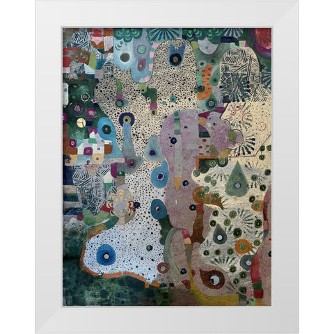 Mirrors and Space White Modern Wood Framed Art Print by Loebelsohn, Alise