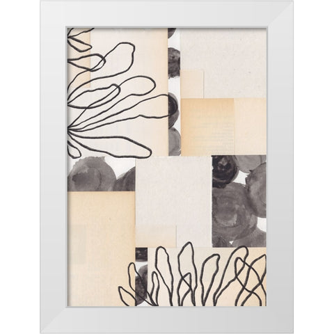 Paper Blocks #1 White Modern Wood Framed Art Print by Galitsyna, Alisa