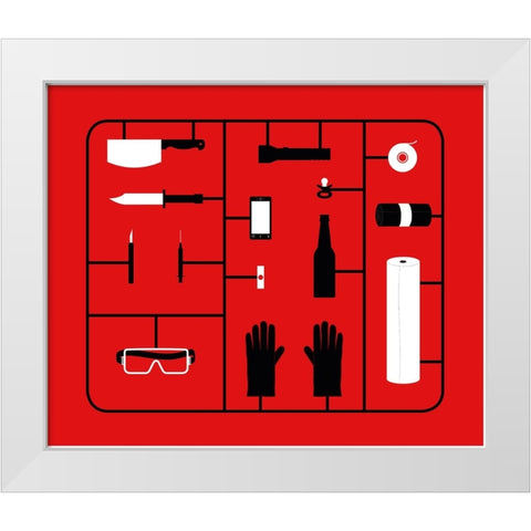 Tonight Is the Night White Modern Wood Framed Art Print by Bodart, Florent