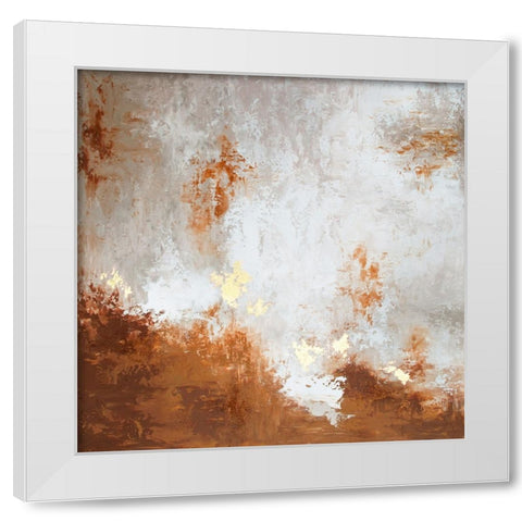 Abstract Blue Red Green 2 White Modern Wood Framed Art Print by Storms, Alyson