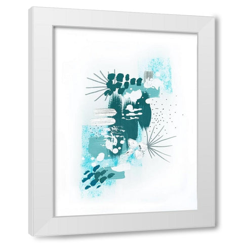 Abstract Mint 3 White Modern Wood Framed Art Print by Storms, Alyson
