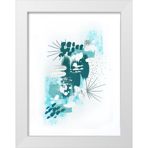 Abstract Mint 3 White Modern Wood Framed Art Print by Storms, Alyson