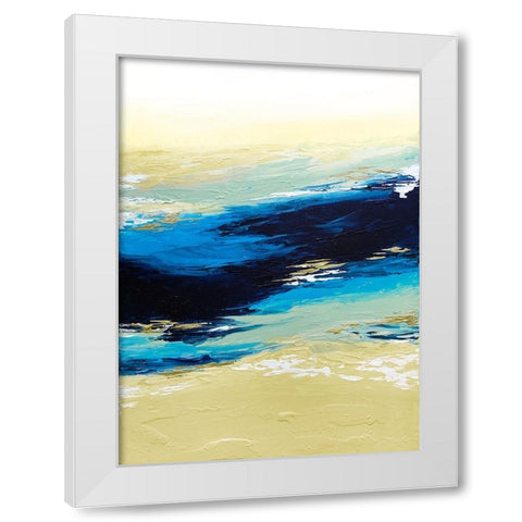 Abstract Sunset 1 White Modern Wood Framed Art Print by Storms, Alyson