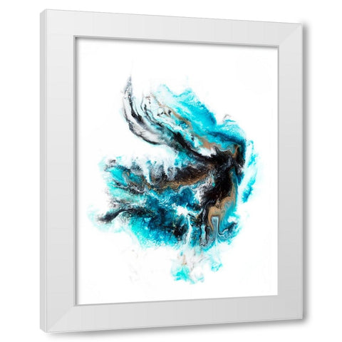 Acropora White Modern Wood Framed Art Print by Storms, Alyson