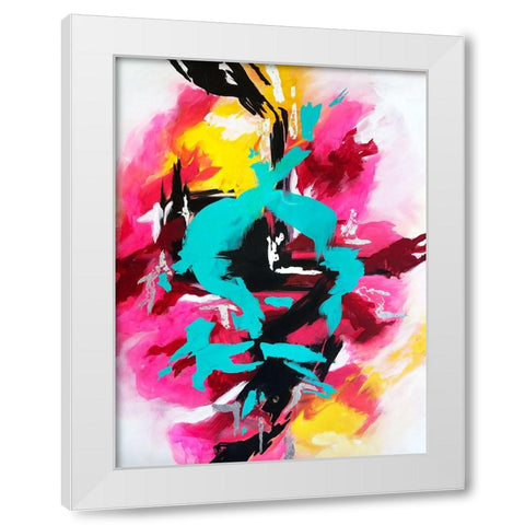 Adhara White Modern Wood Framed Art Print by Storms, Alyson