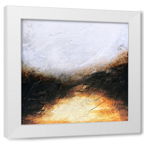 Ancient Sun White Modern Wood Framed Art Print by Storms, Alyson