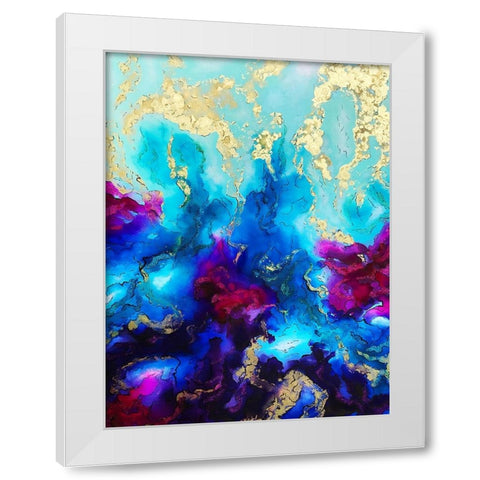 Andromeda White Modern Wood Framed Art Print by Storms, Alyson