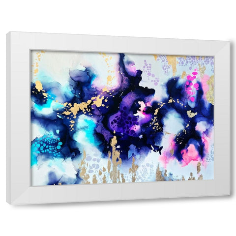 Awaken White Modern Wood Framed Art Print by Storms, Alyson