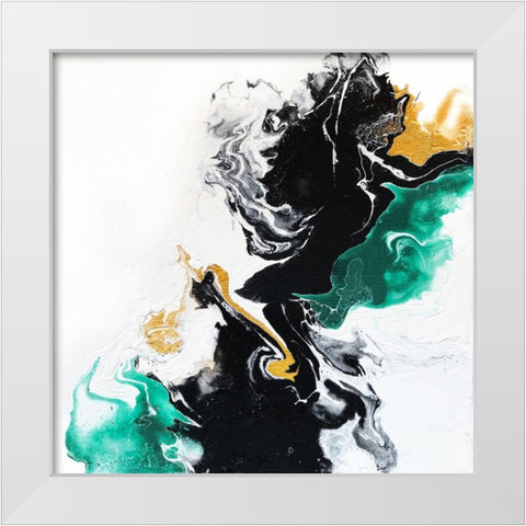 Balance White Modern Wood Framed Art Print by Storms, Alyson