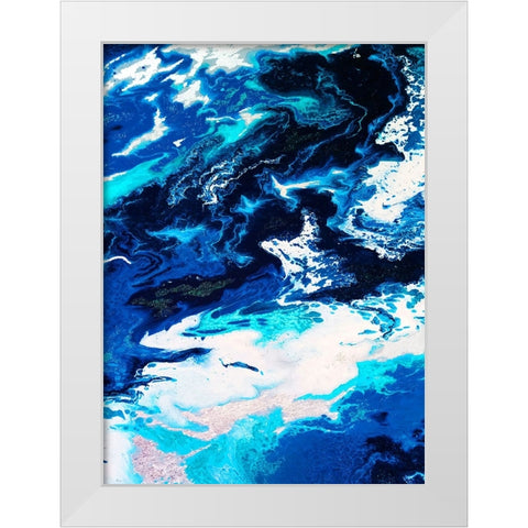 Bright Splash 1 White Modern Wood Framed Art Print by Storms, Alyson