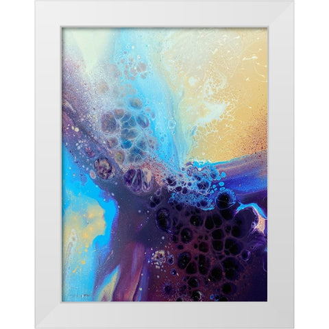 Burst of Color White Modern Wood Framed Art Print by Storms, Alyson