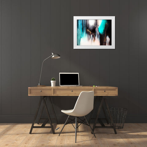 Cavern White Modern Wood Framed Art Print by Storms, Alyson