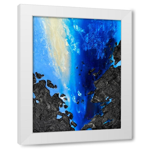 Coastal Waves Ii White Modern Wood Framed Art Print by Storms, Alyson