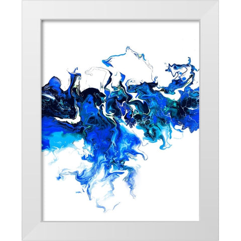 Colorful White Wave 2 White Modern Wood Framed Art Print by Storms, Alyson